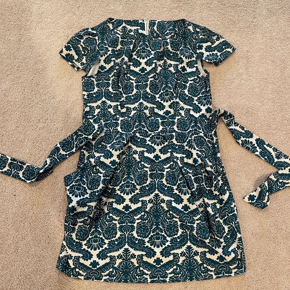 Emerald floral dress